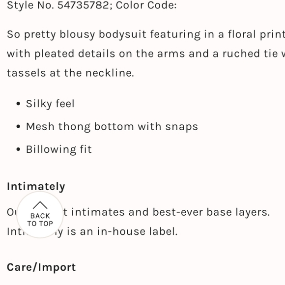 Free People All Tucks Printed Bodysuit - Picture 14 of 14